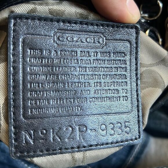 VTG Coach Legacy Leather Black 9335 Slim Flap Crossbody Madeline Costa Rica EUC - Picture 6 of 11